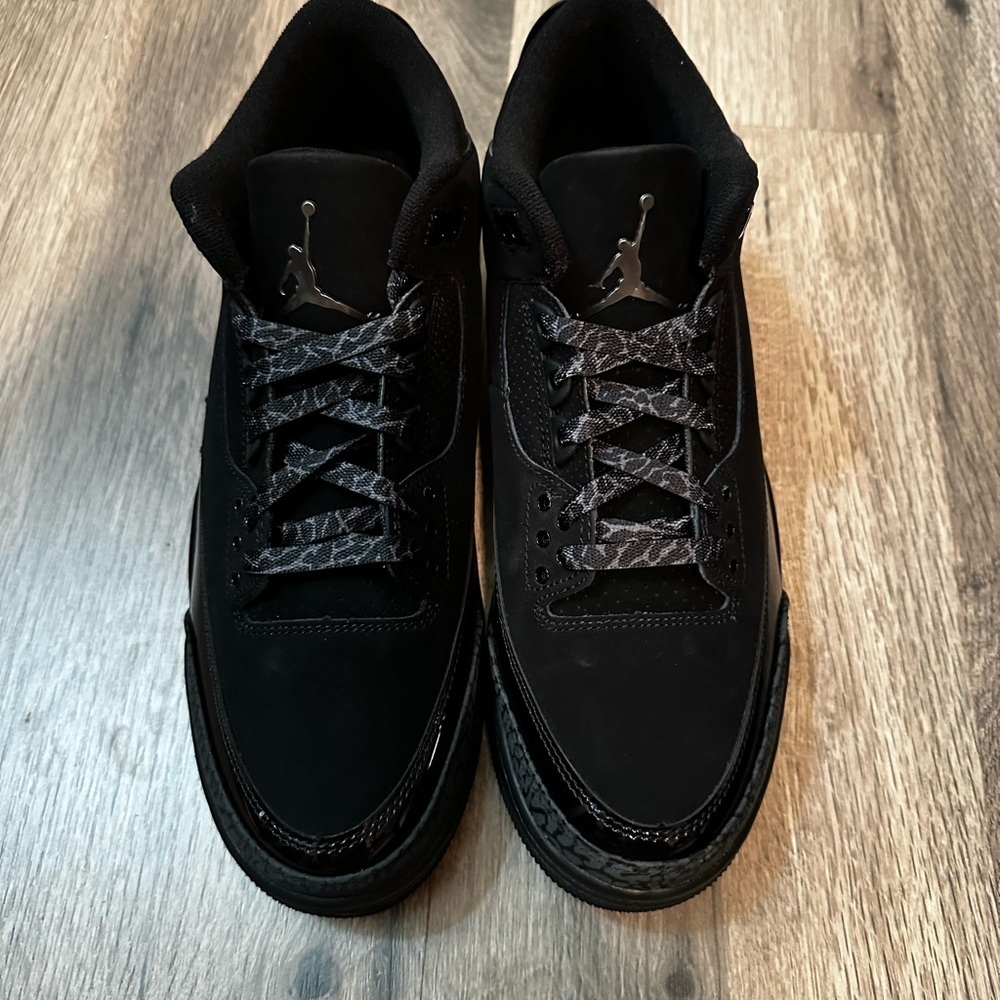 New With Box Jordan 3 “Black Cat” 2025 Men’s Size 9.5 Women’s Size 11 - Picture 13 of 16